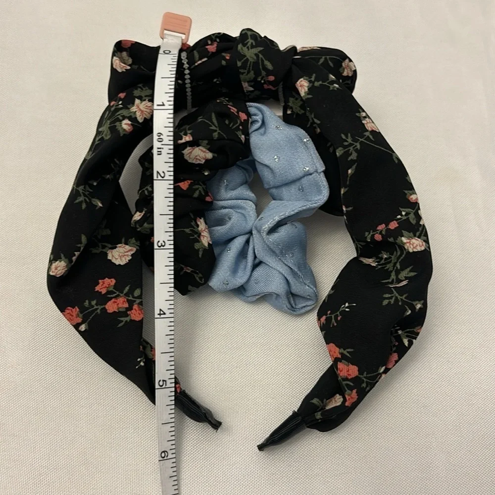 Capelli Floral Headband and Scrunchie Set